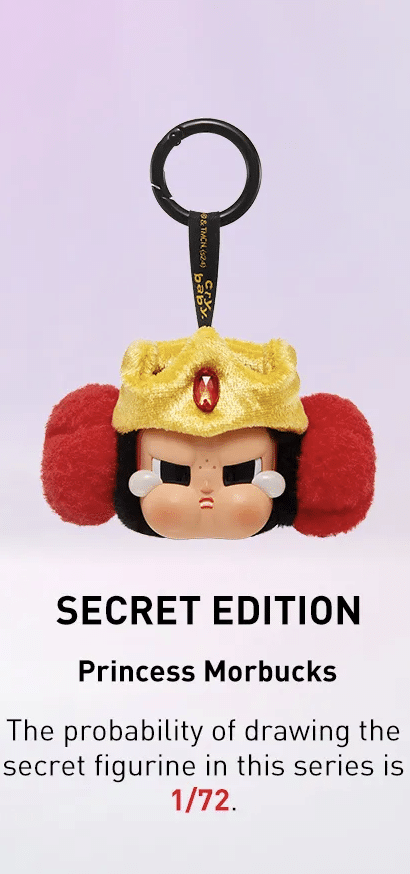 Pop Mart (labubu) Pop Mart CryBaby x Powerpuff Girls Series Vinyl Face Plush Sealed Case (6 Blind Boxes)