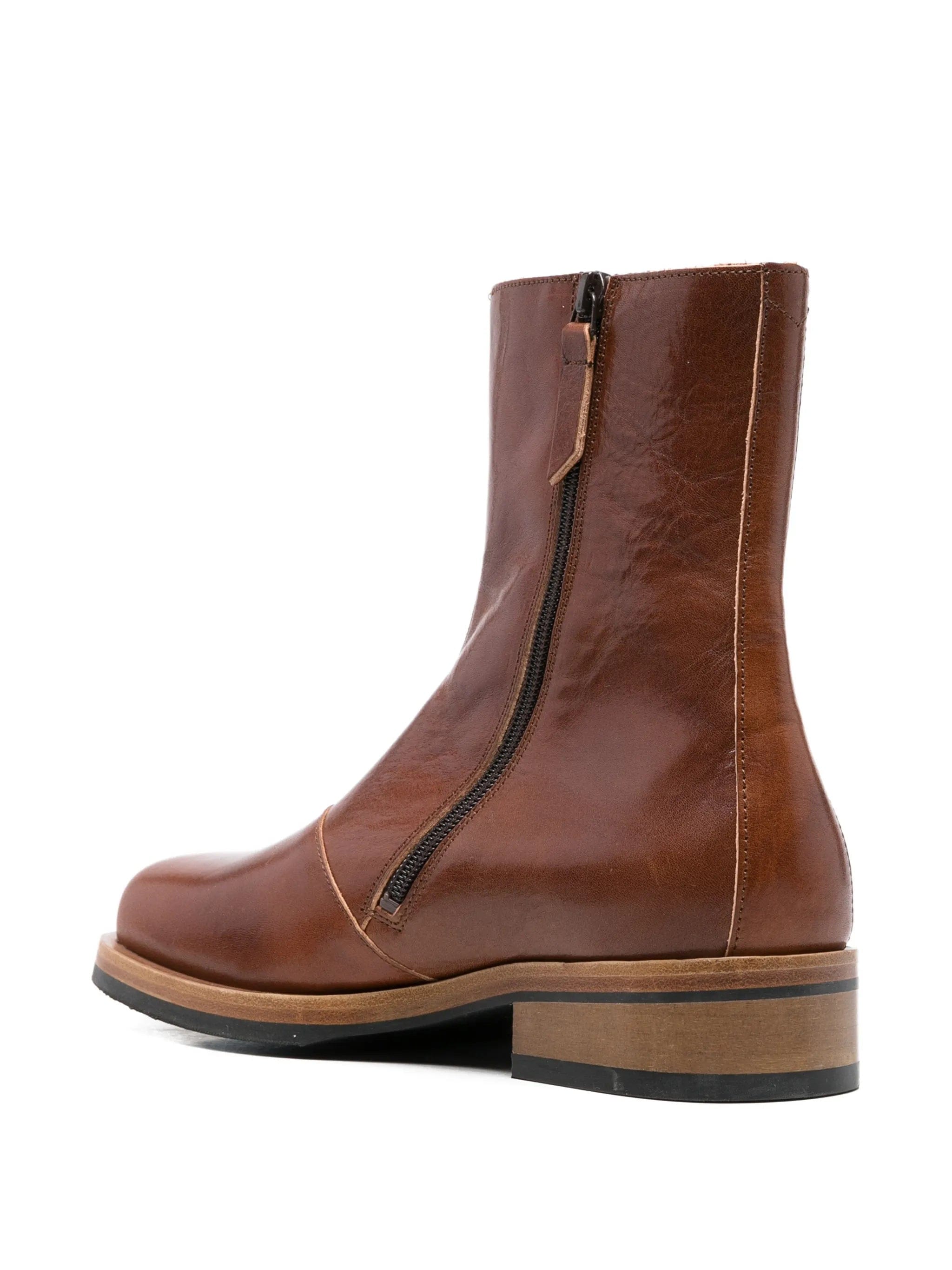 OUR Legacy Camion leather ankle boots