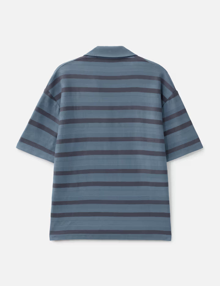 Maison Kitsuné Oversize Striped Polo