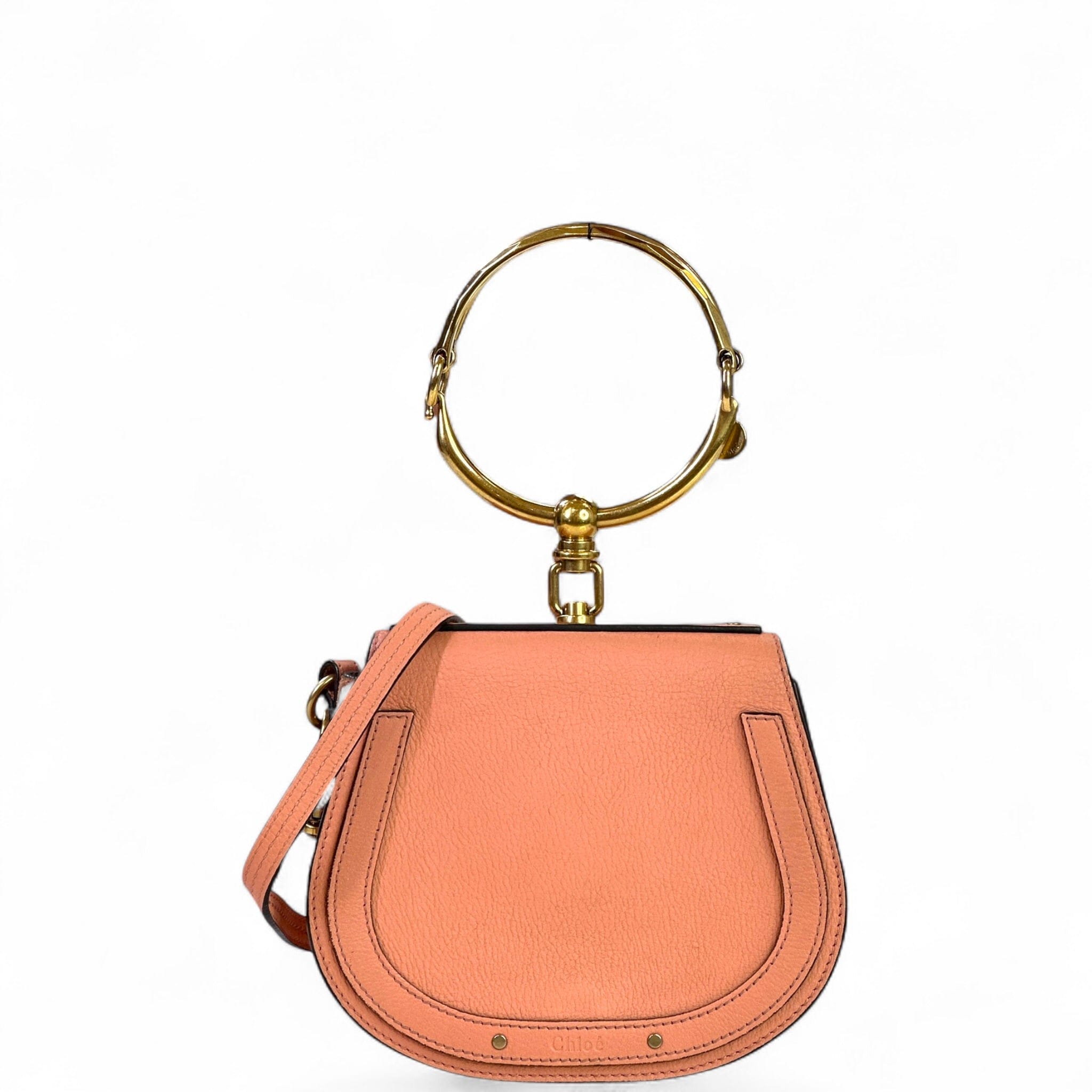 Chloé Nile Bracelet Bag Small Pink Leather