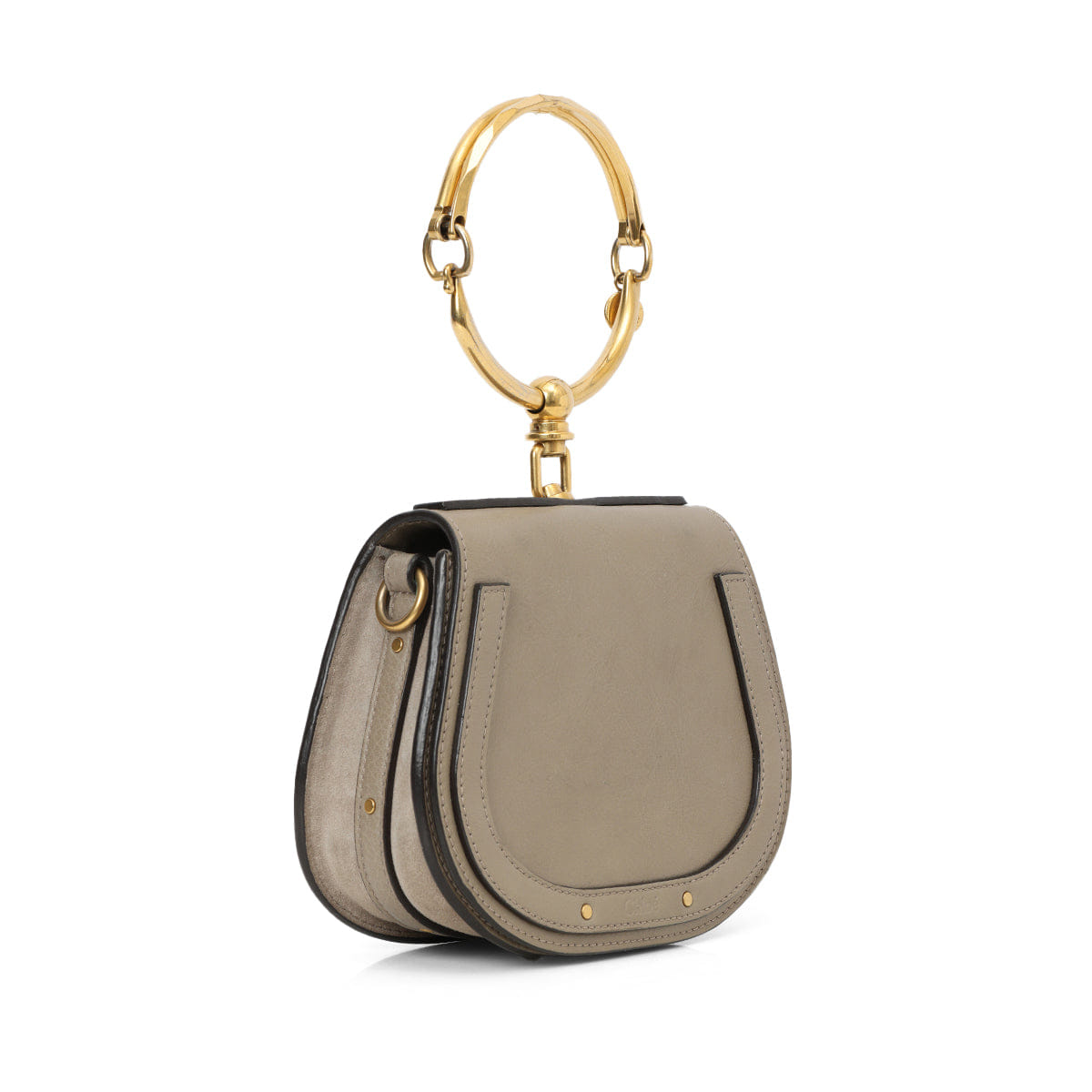Chloe Nile Leather/ Suede Bracelet Bag One Size