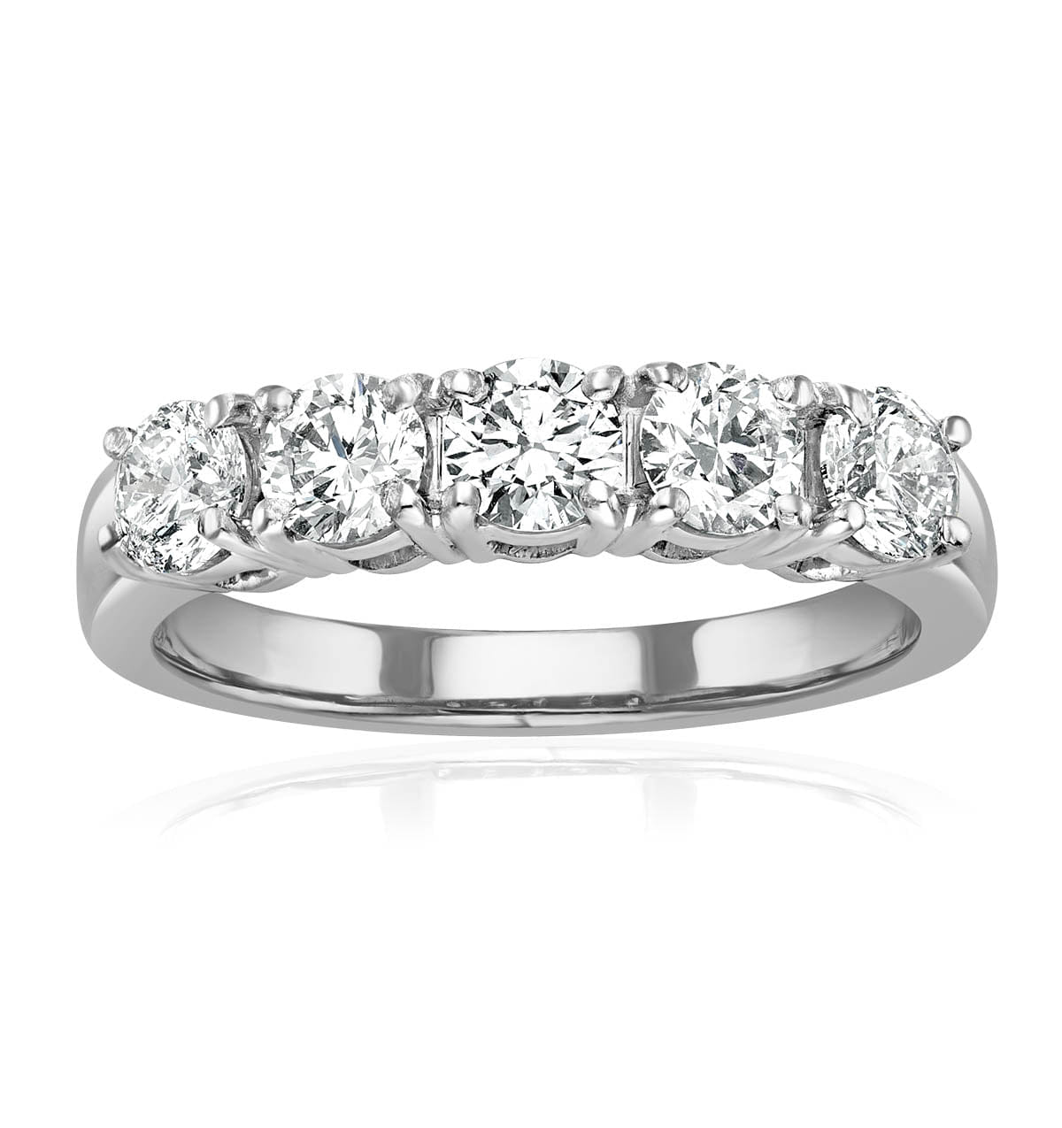 Chloe Platinum 5 Stone Lab Diamond Eternity Ring 1.00CT G/VS