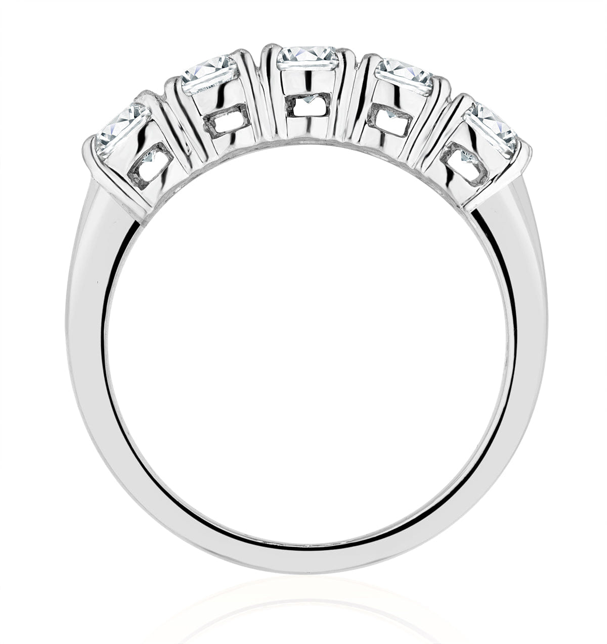 Chloe Platinum 5 Stone Lab Diamond Eternity Ring 1.00CT G/VS