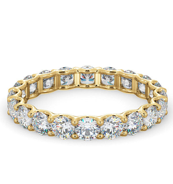 Chloe Lab Diamond Eternity Ring 18K Gold Claw Set 2.00ct G/Vs