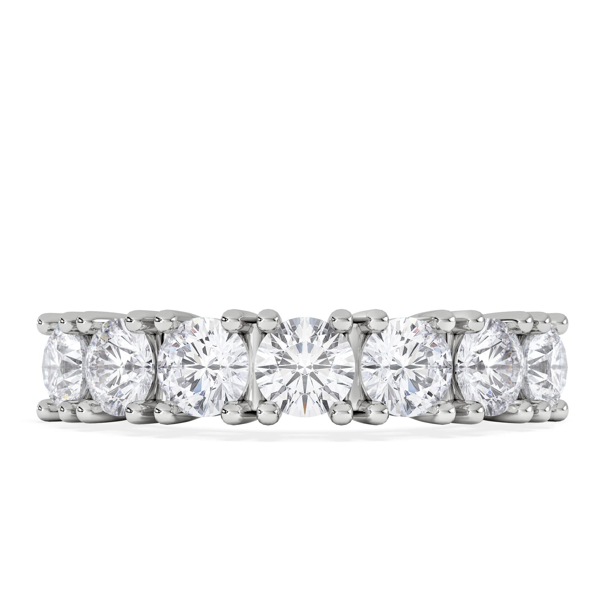 Chloe 7 Stone Lab Diamond Eternity Ring 2.00CT F/VS in 9K White Gold