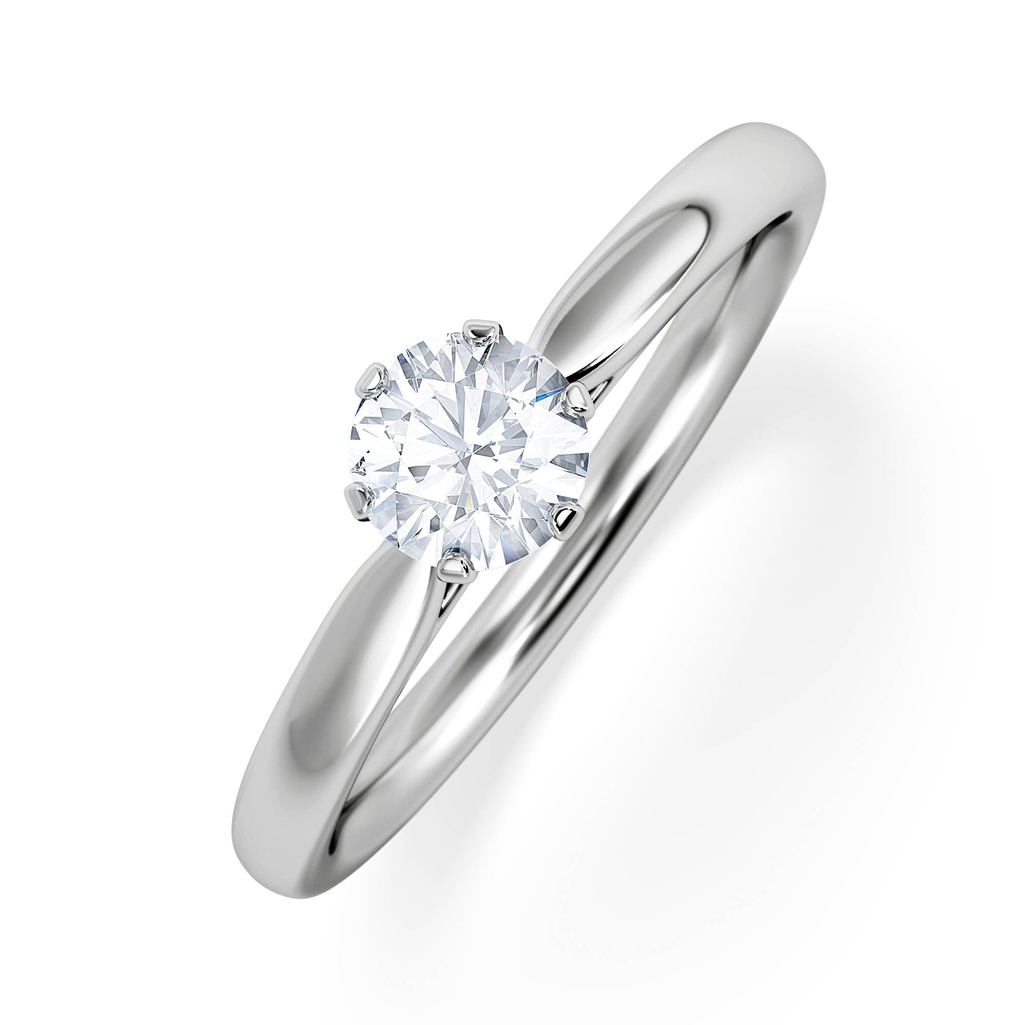Chloe Certified 0.50CT Chloe Low Platinum Engagement Ring G/SI2