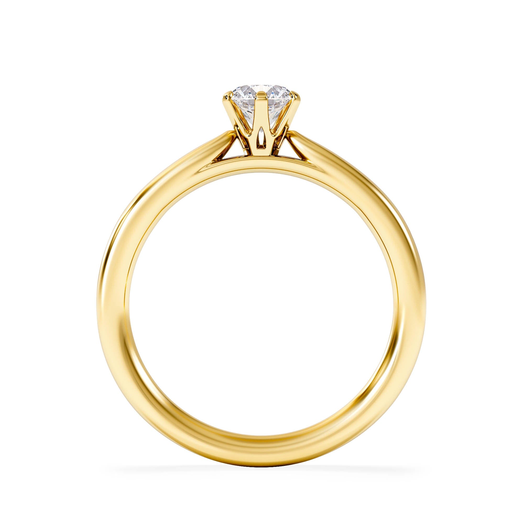 Chloe Certified 0.50CT Chloe Low 18K Gold Engagement Ring E/VS2