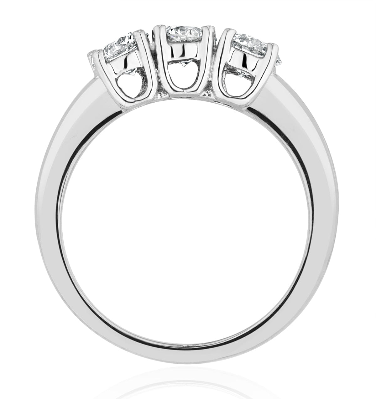 Chloe 3 Stone Trilogy Lab Diamond Ring 1.00CT G/Vs in Platinum