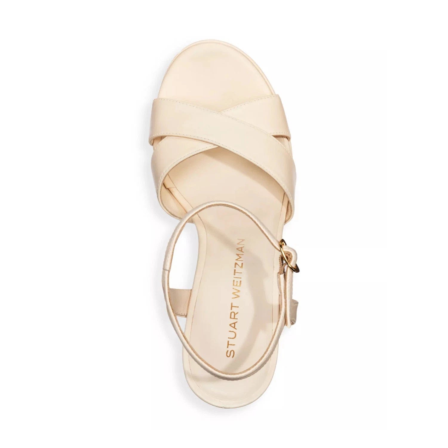 Stuart Weitzman Dayna Sandals Women'sM Seashell Platform Block Heel HTAT1470
