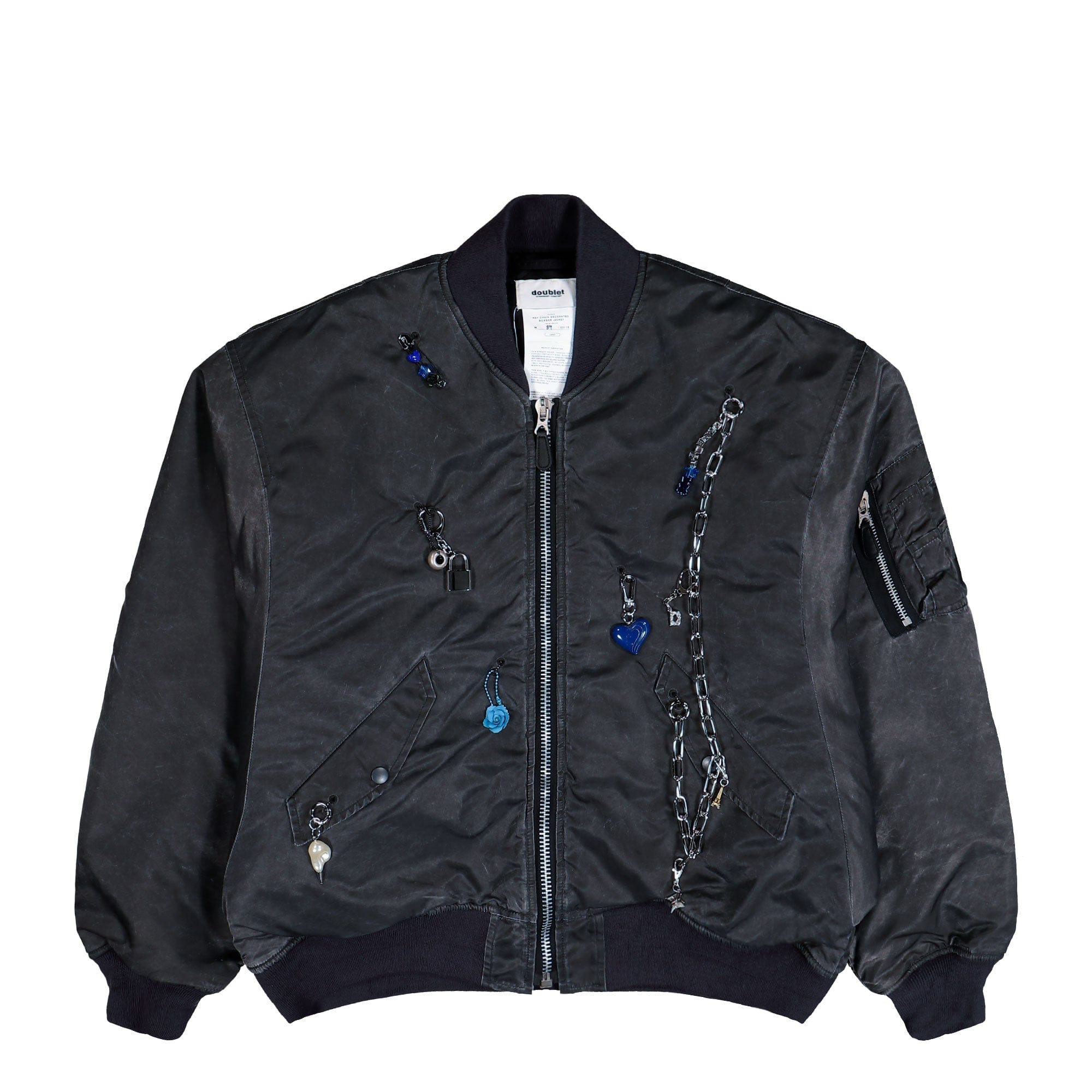 Doublet Key Chain Decorated Bomber Jacket