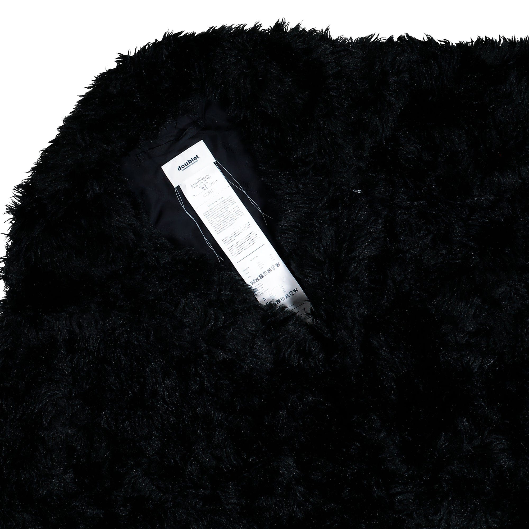 Doublet Sinister Mouth Faux Fur Jacket