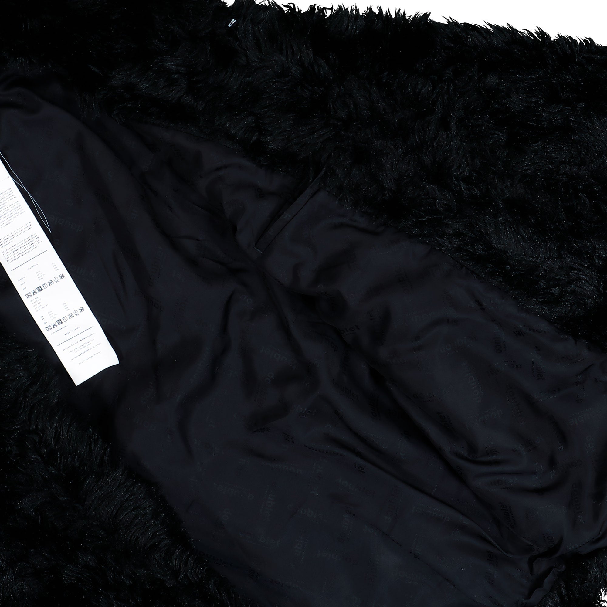 Doublet Sinister Mouth Faux Fur Jacket