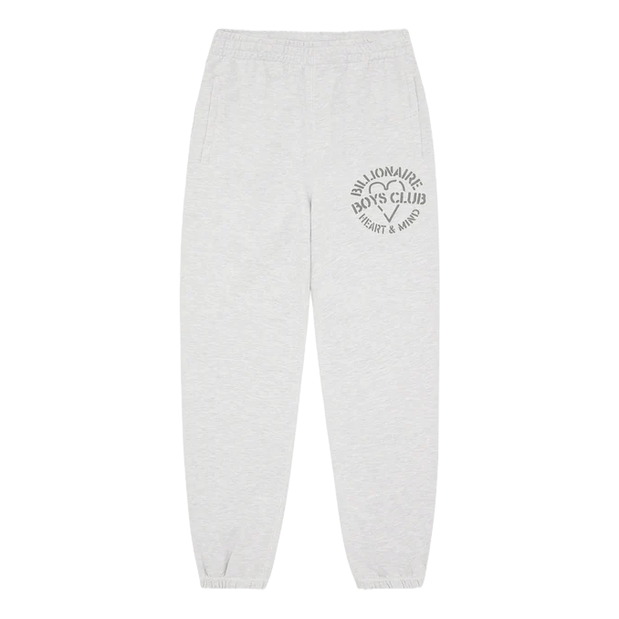 Billionaire Boys Club Heart & Mind Stencil Sweatpant Heather Ash