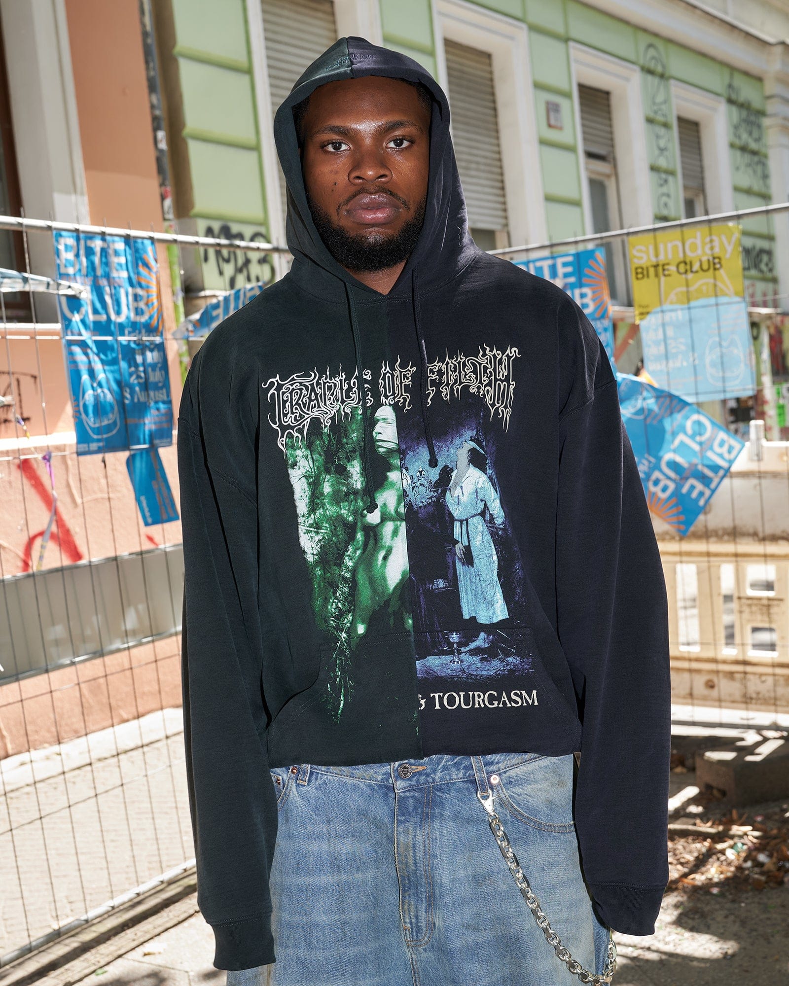Vetements Cof Cut - Up Oversized Hoodie