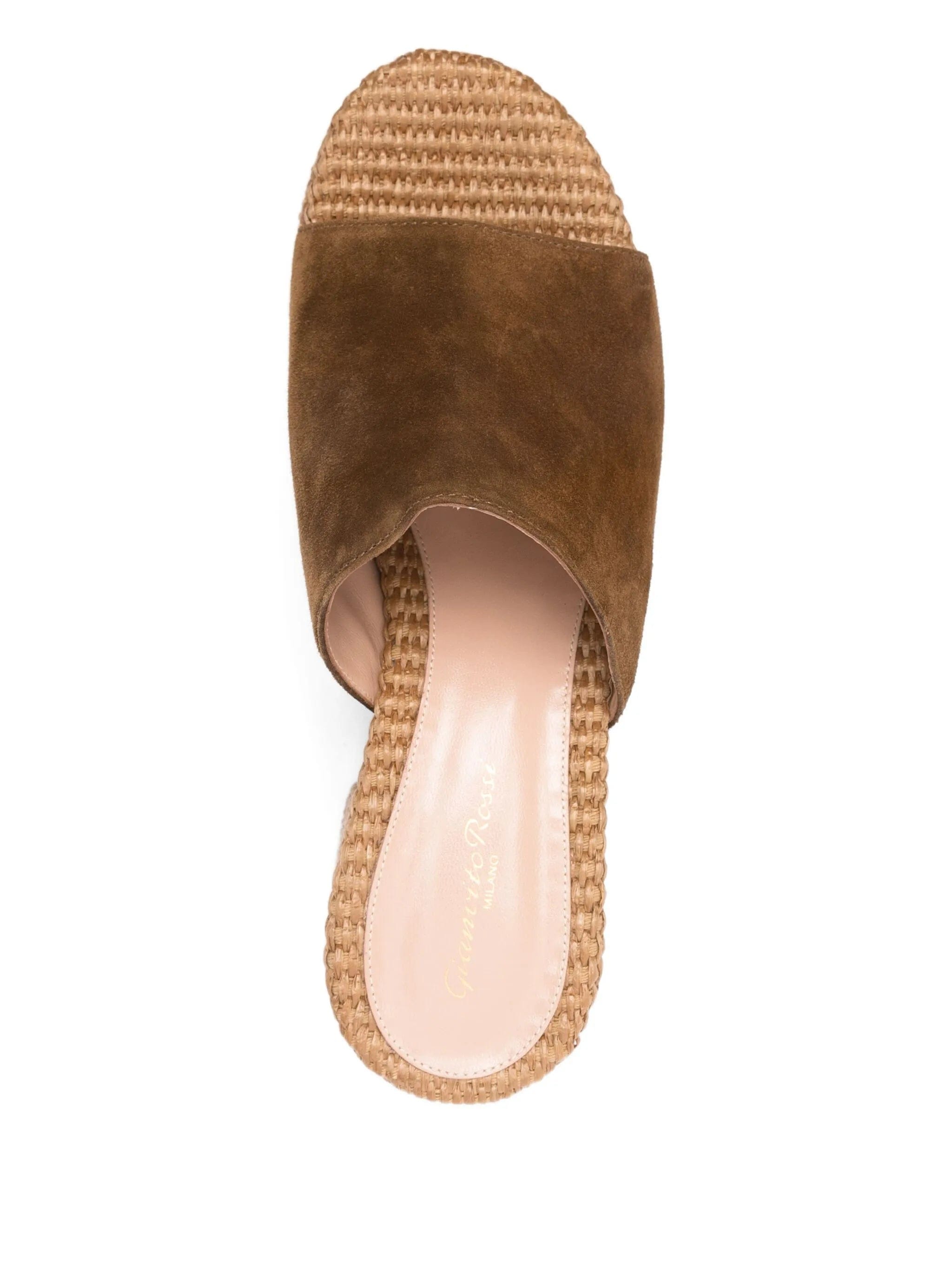 Gianvito Rossi platform suede mule sandals