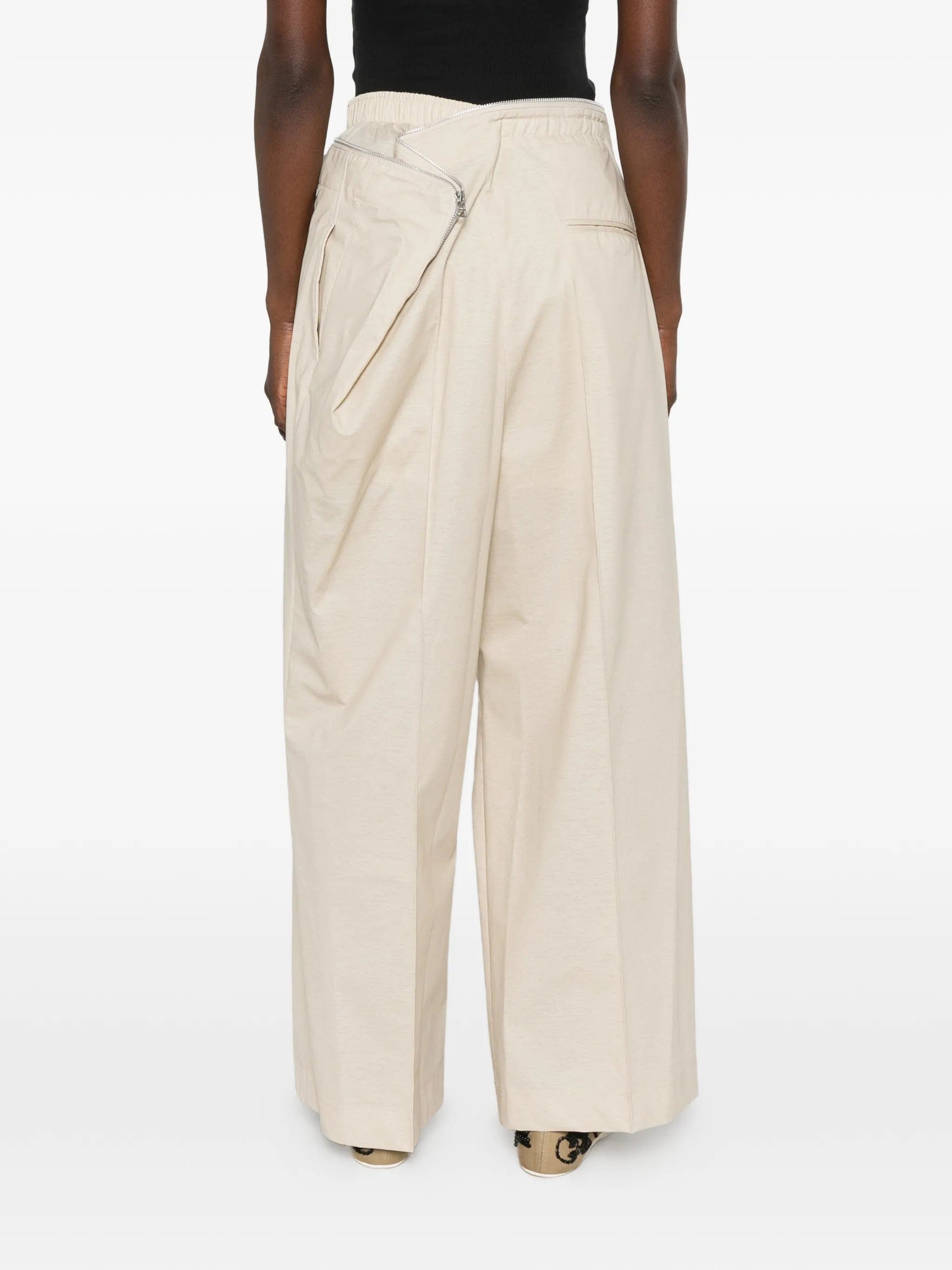 Issey Miyake zip - detail trousers