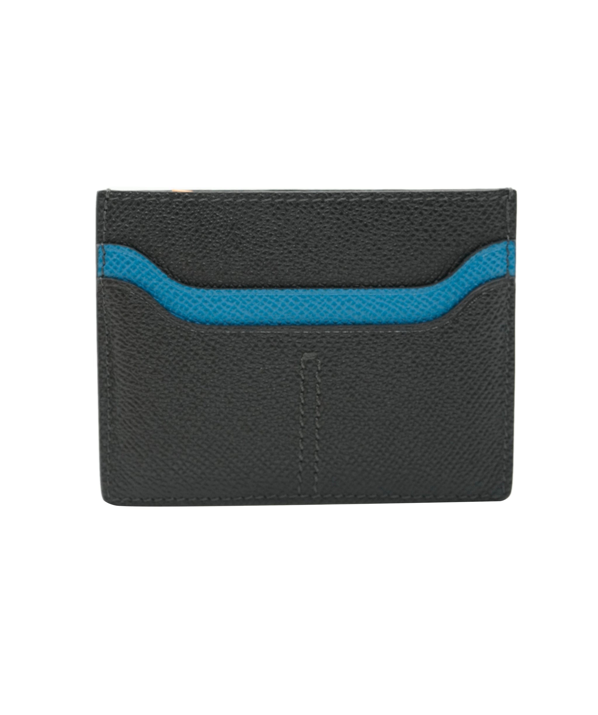 Tod's Leather Wallet Card Holdert in Navy Blue and Aqua Blue AKC0098
