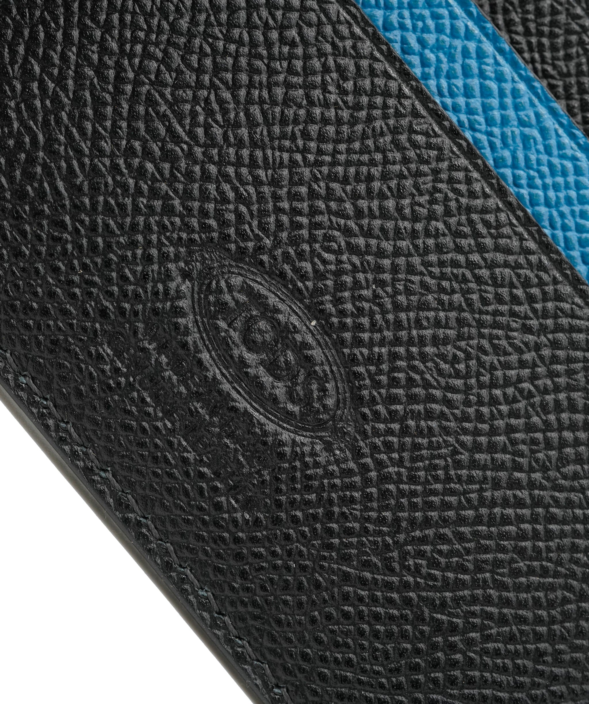 Tod's Leather Wallet Card Holdert in Navy Blue and Aqua Blue AKC0098
