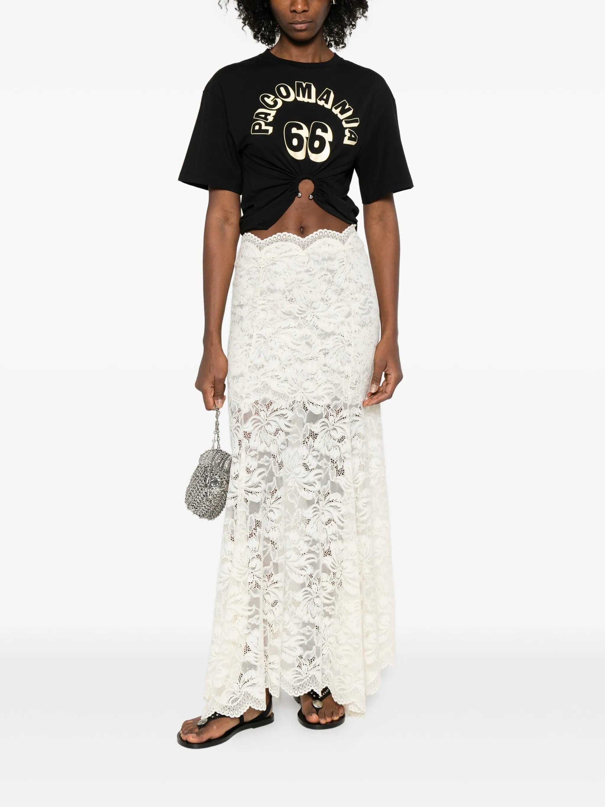 Rabanne ring - detail T - shirt
