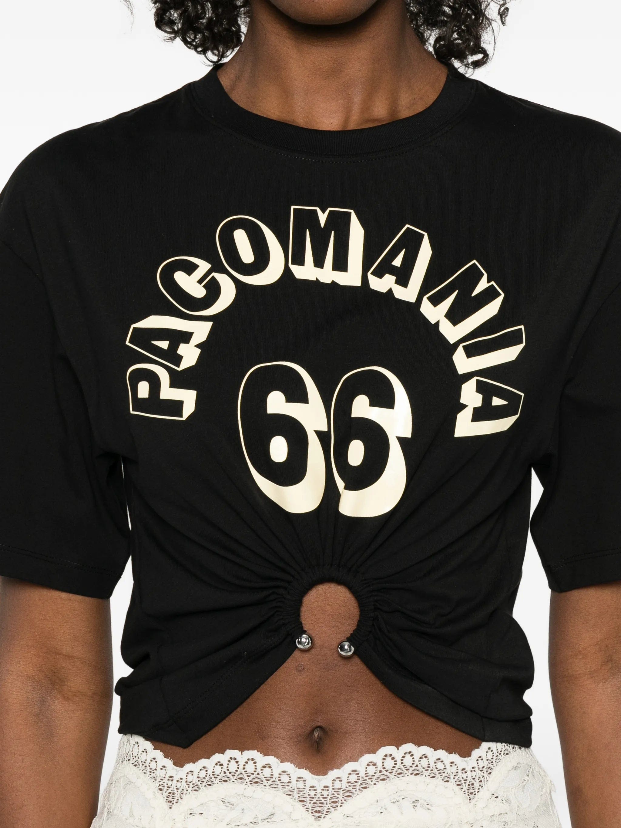 Rabanne ring - detail T - shirt