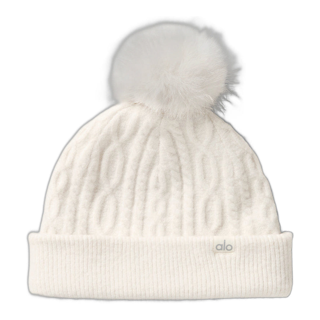 ALO Yoga alo Cable Knit Winter Bliss Beanie - Ivory