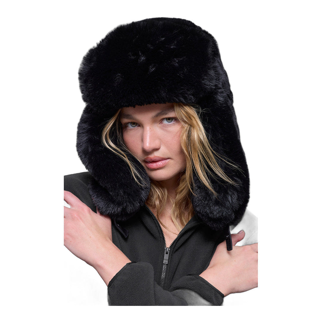 ALO Yoga alo Faux Fur Starstruck Hat - Black