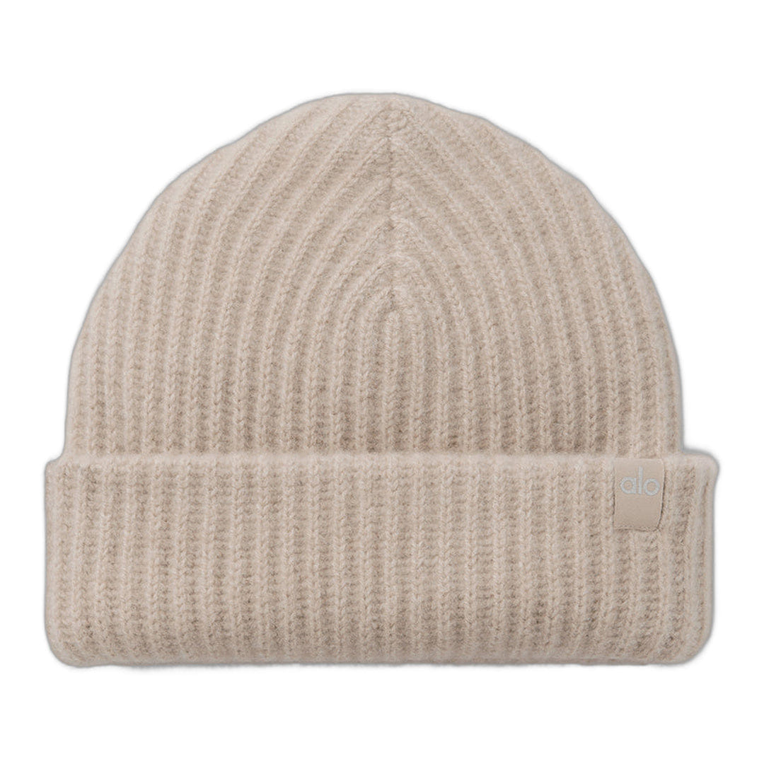 ALO Yoga alo Courchevel Cashmere Beanie - Oat Heather