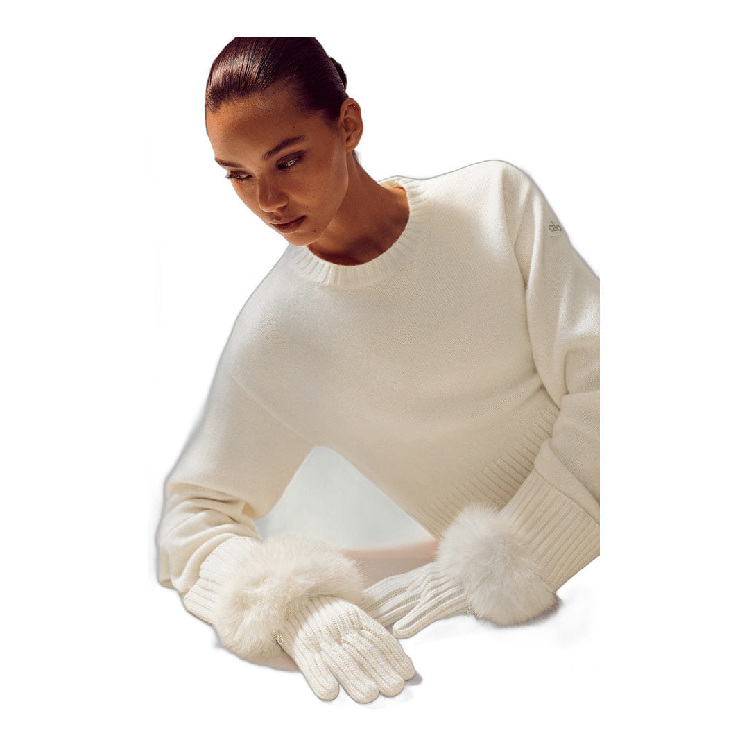ALO Yoga alo Courchevel Cashmere Gloves - Ivory