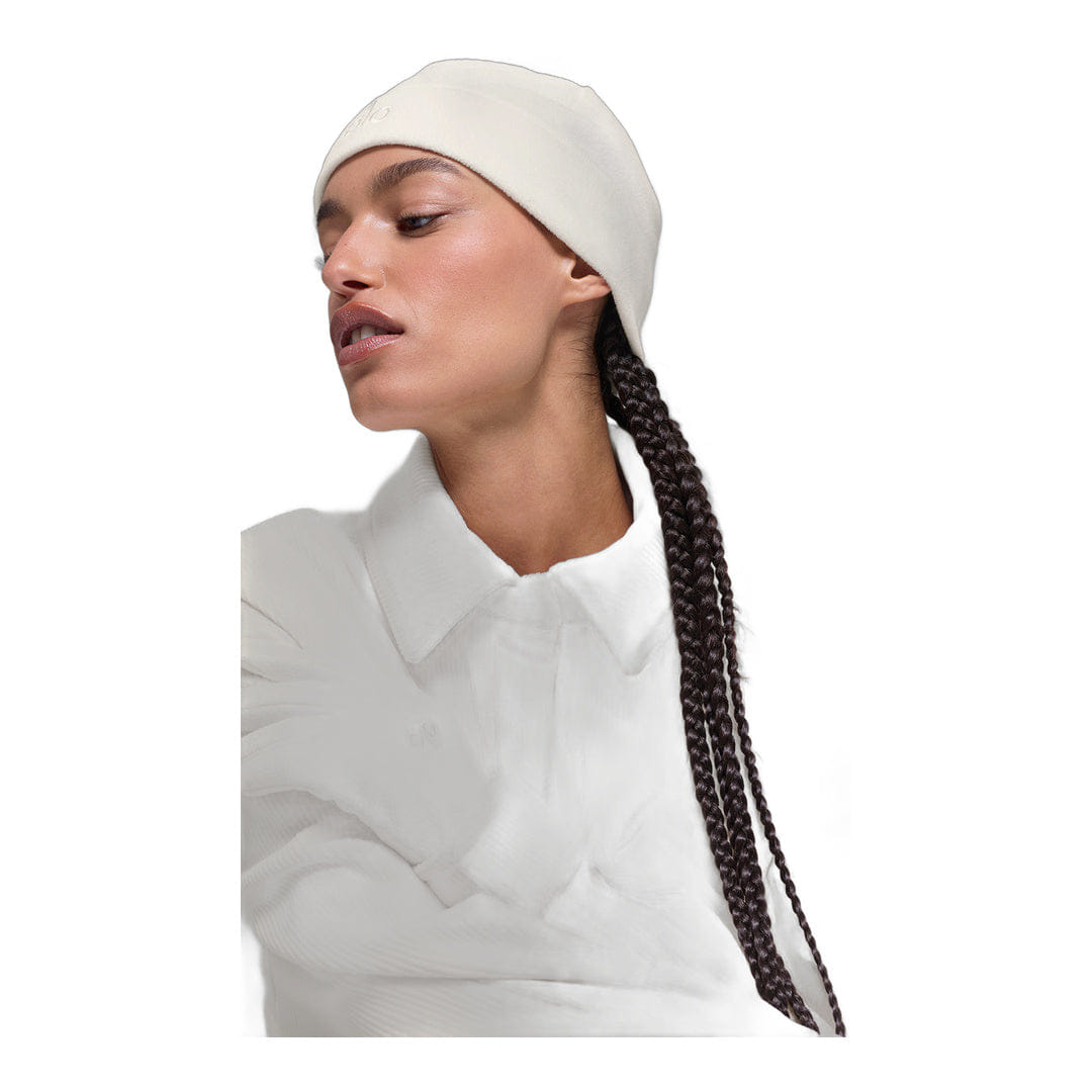 ALO Yoga alo Performance Fleece Beanie - Ivory/Ivory