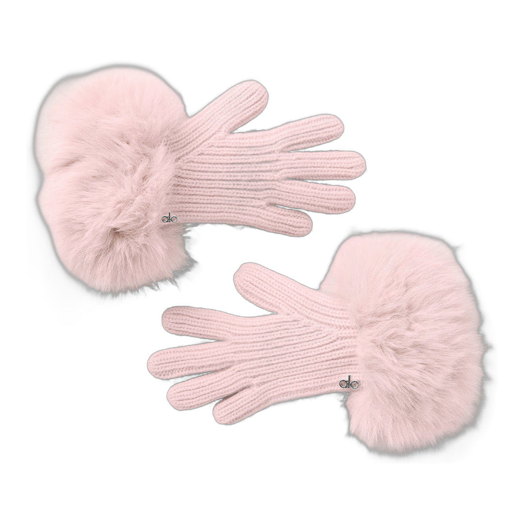 ALO Yoga alo Courchevel Cashmere Gloves - Frosted Pink