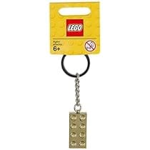 LEGO Gold 2x4 Stud Key Chain 850808