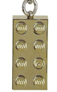 LEGO Gold 2x4 Stud Key Chain 850808