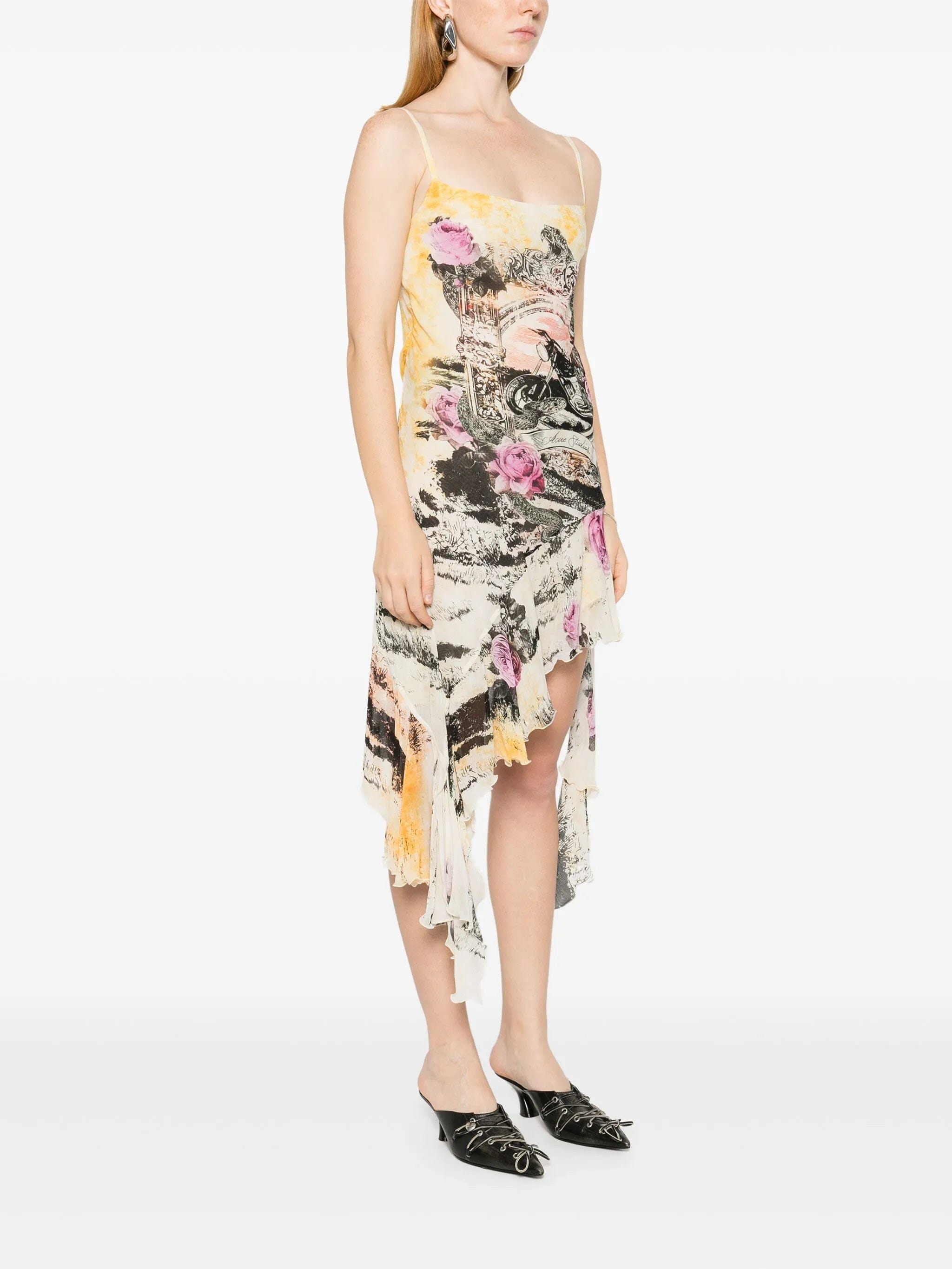 Acne Studios printed strap dress