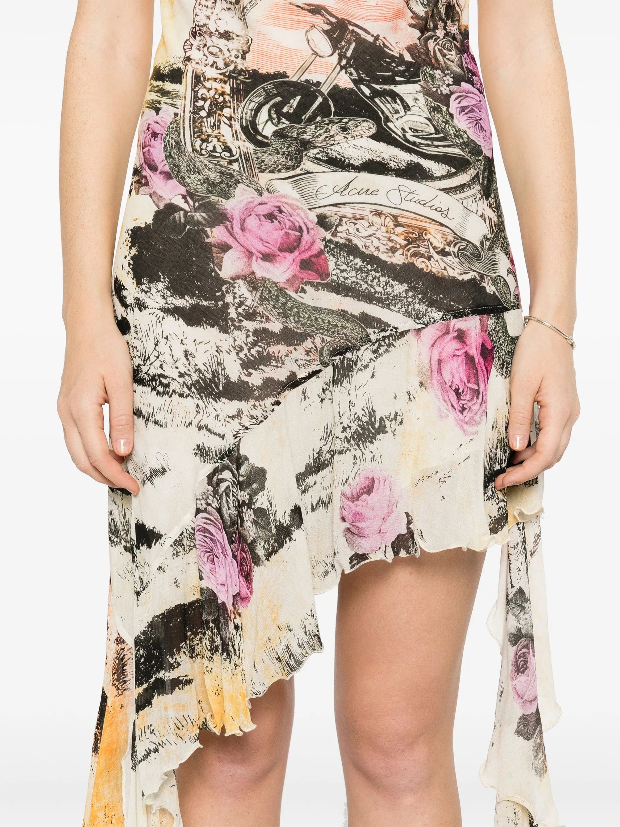 Acne Studios printed strap dress