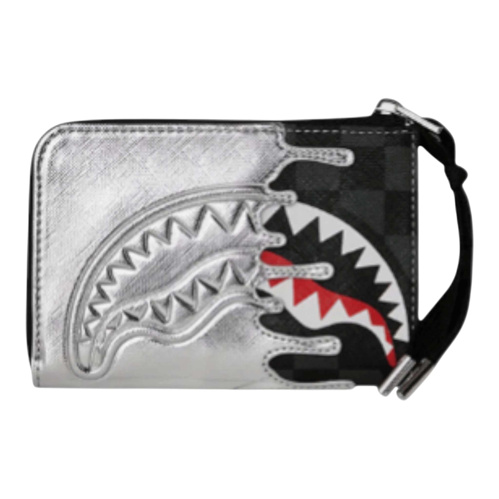 Sprayground Silver Side Drip Wallet – Metallic Silver