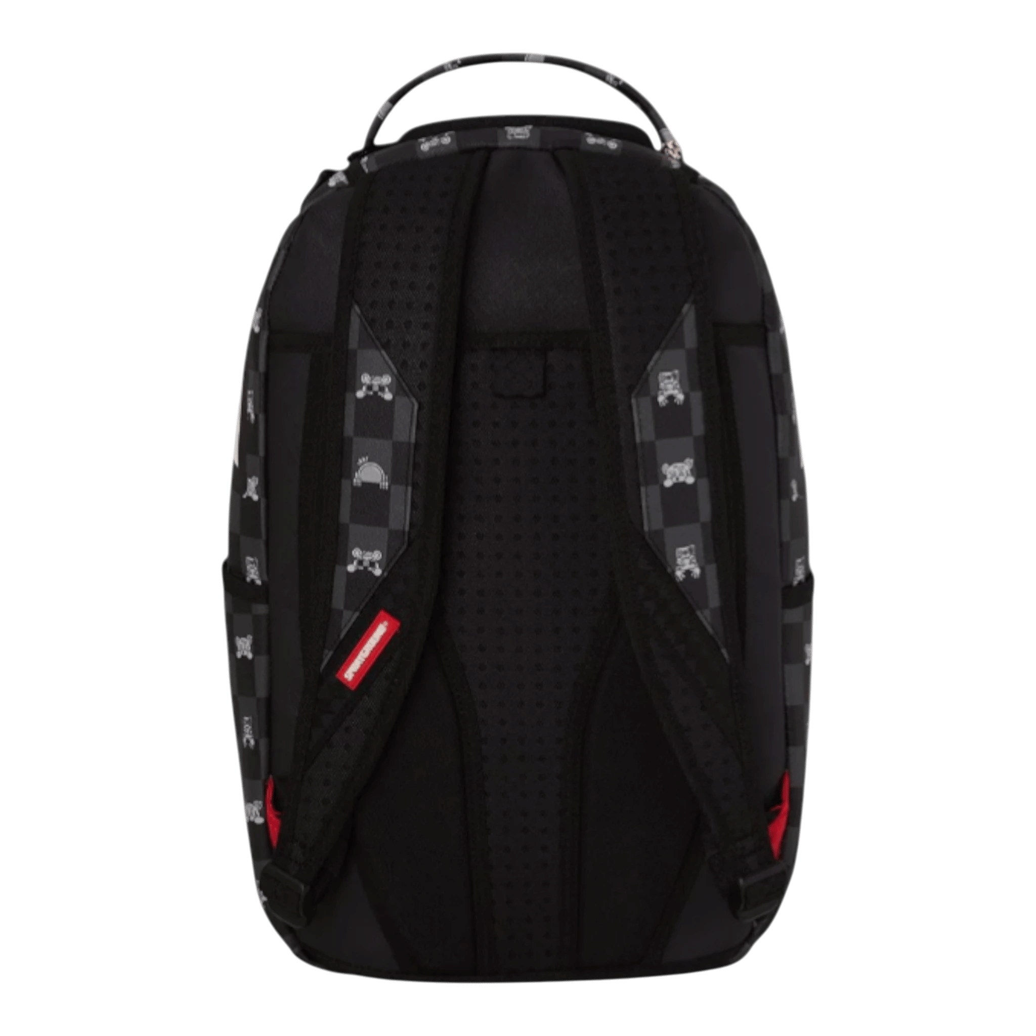 Sprayground Gray Peeking Character Check Backpack