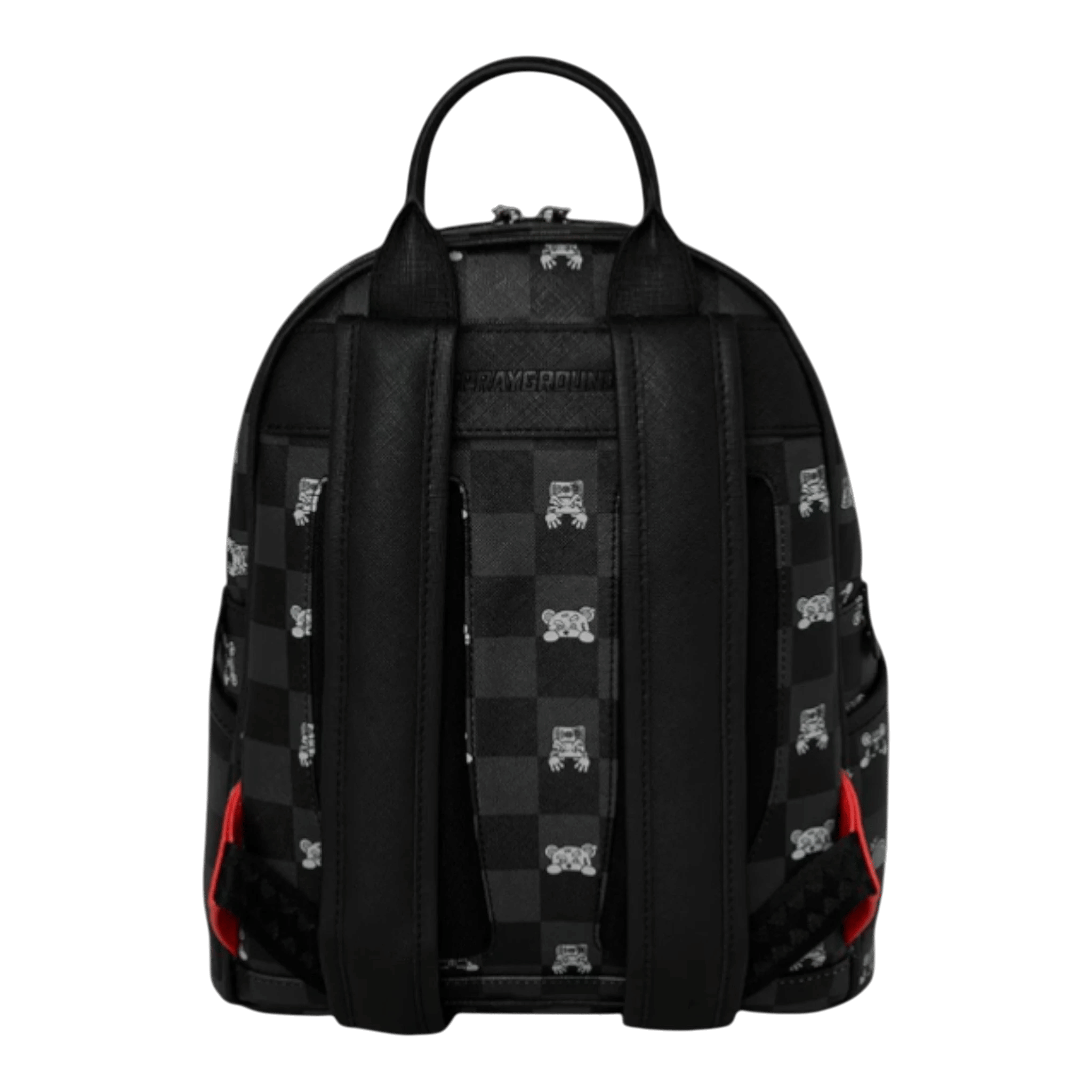 Sprayground Gray Peeking Character Check Savage Backpack