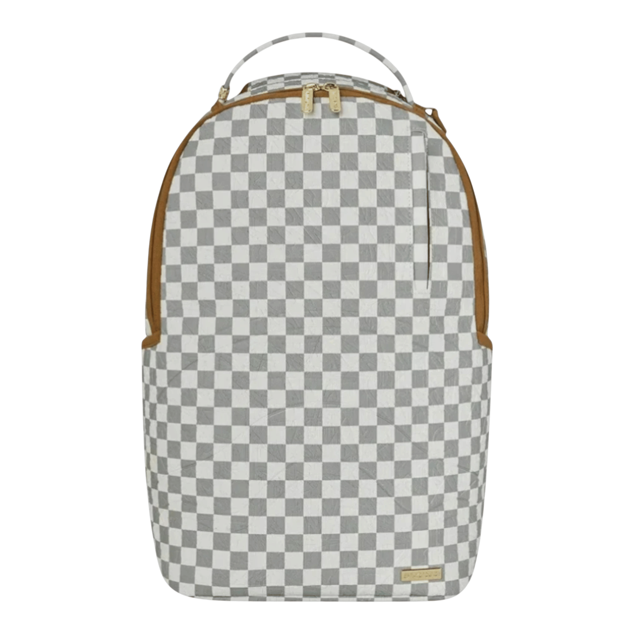 Sprayground Graff Embossed Cream Check Backpack