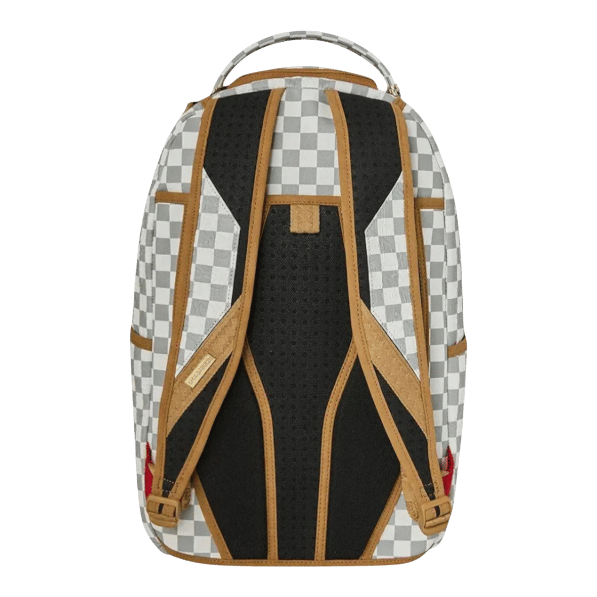 Sprayground Graff Embossed Cream Check Backpack
