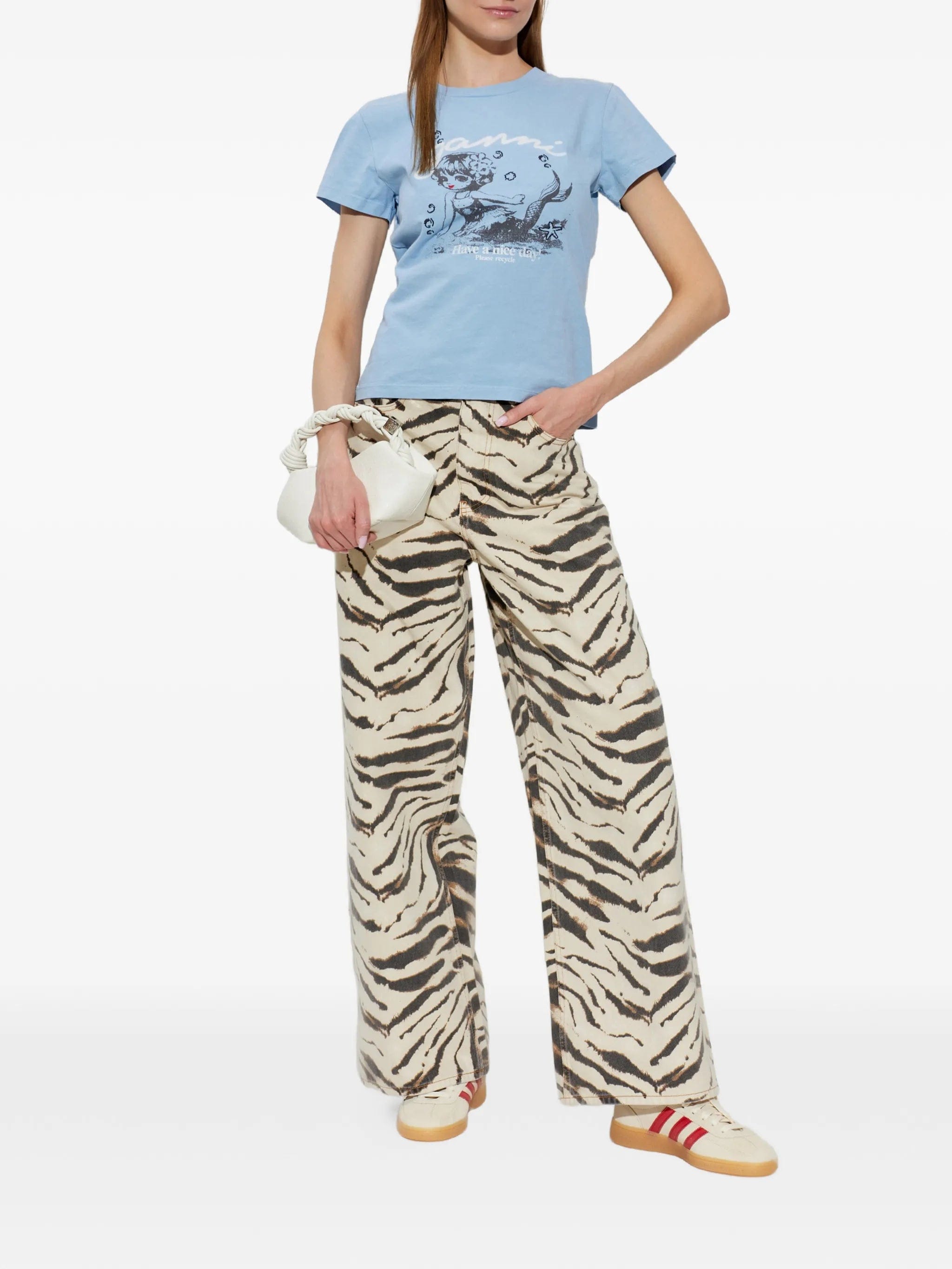 GANNI graphic - print T - shirt