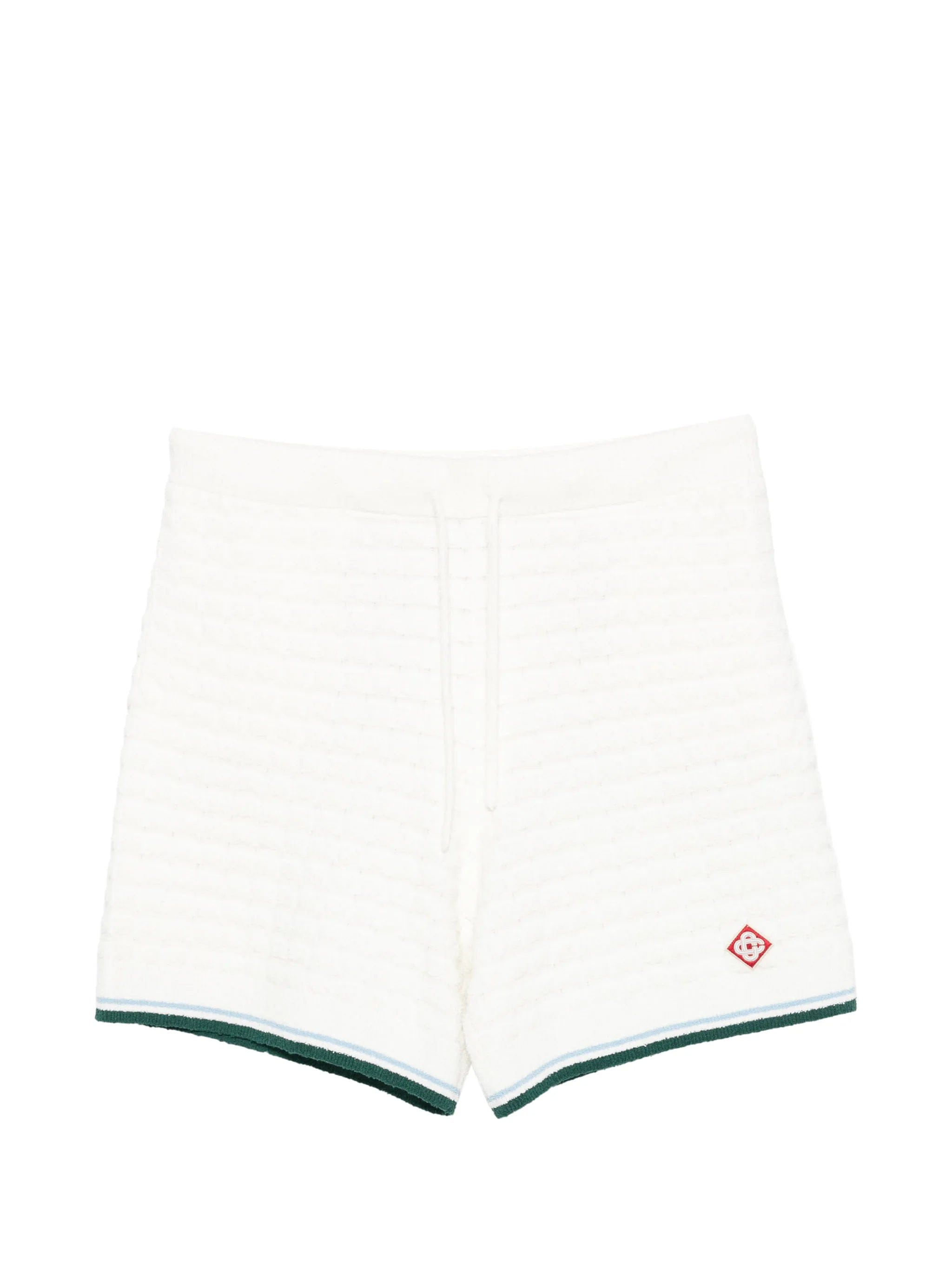 Casablanca terry - cloth drawstring - fastening shorts