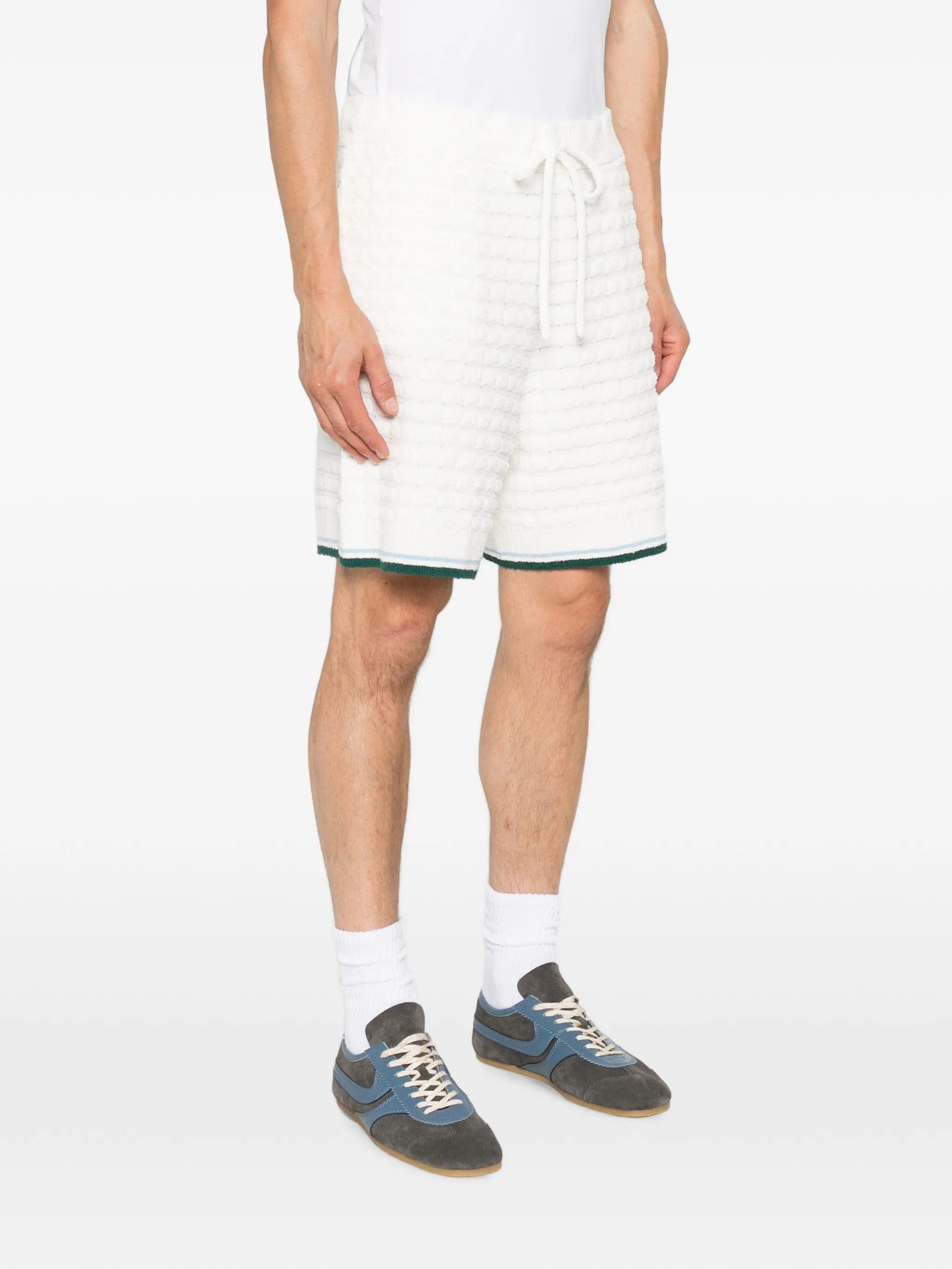 Casablanca terry - cloth drawstring - fastening shorts