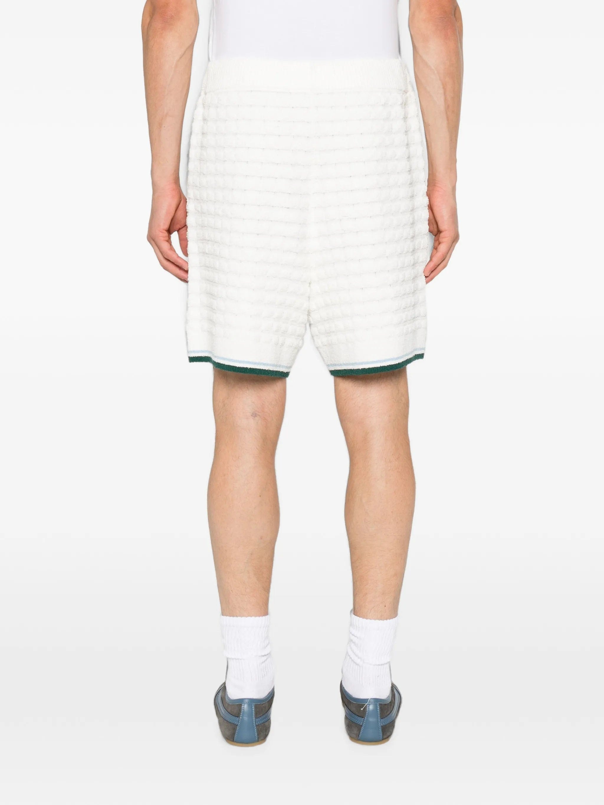 Casablanca terry - cloth drawstring - fastening shorts