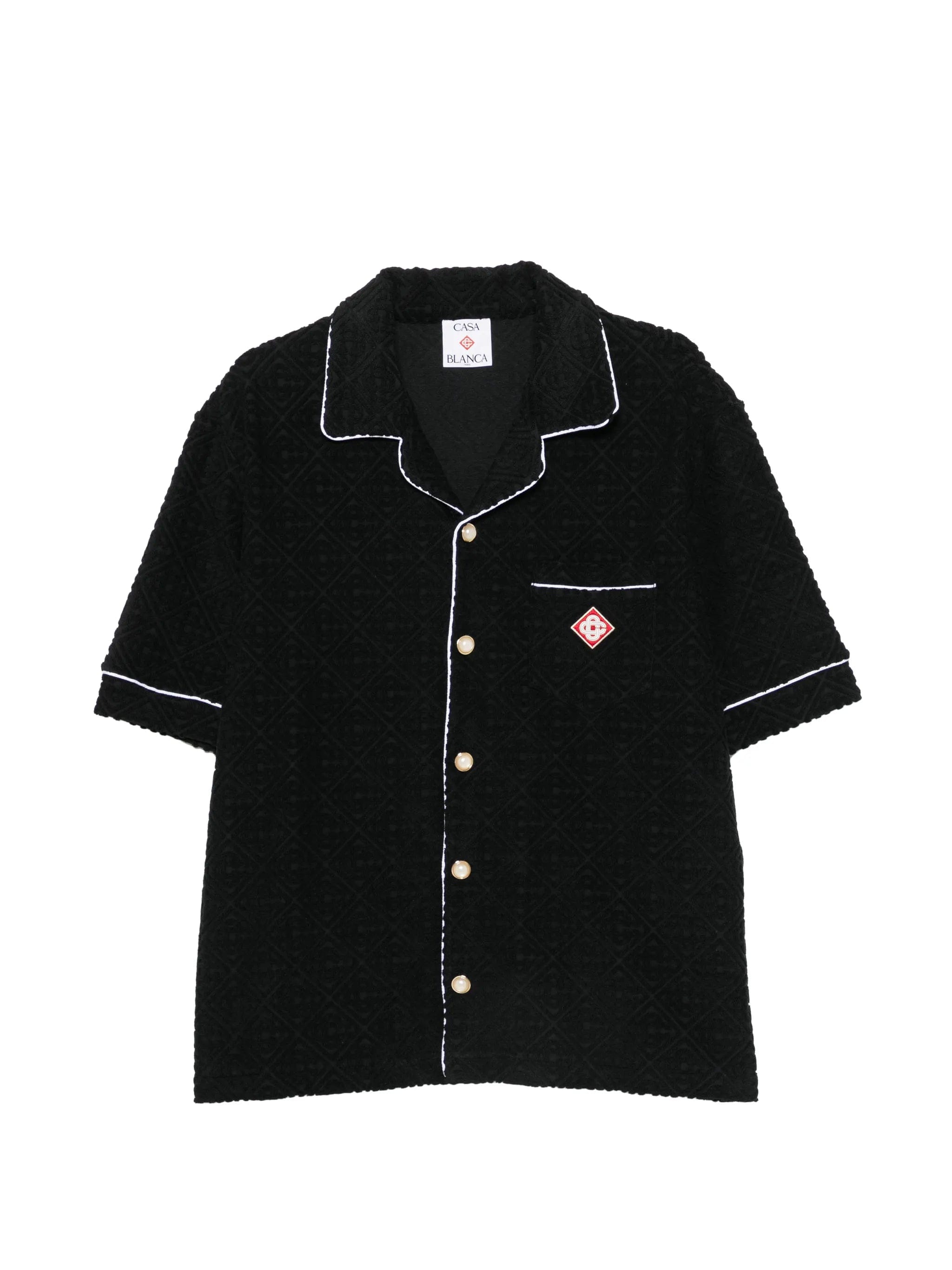 Casablanca contrast - trim logo - patch shirt