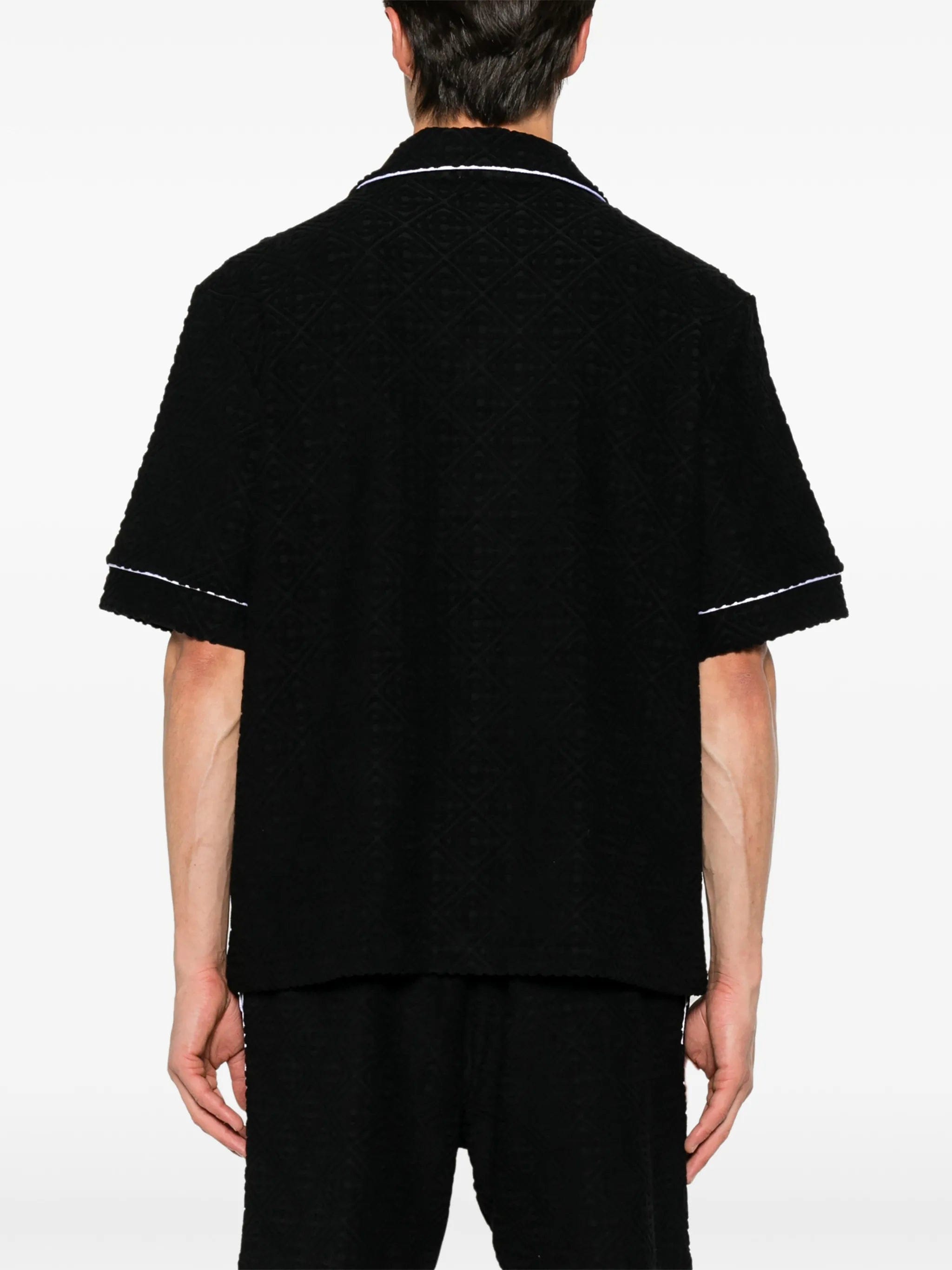 Casablanca contrast - trim logo - patch shirt