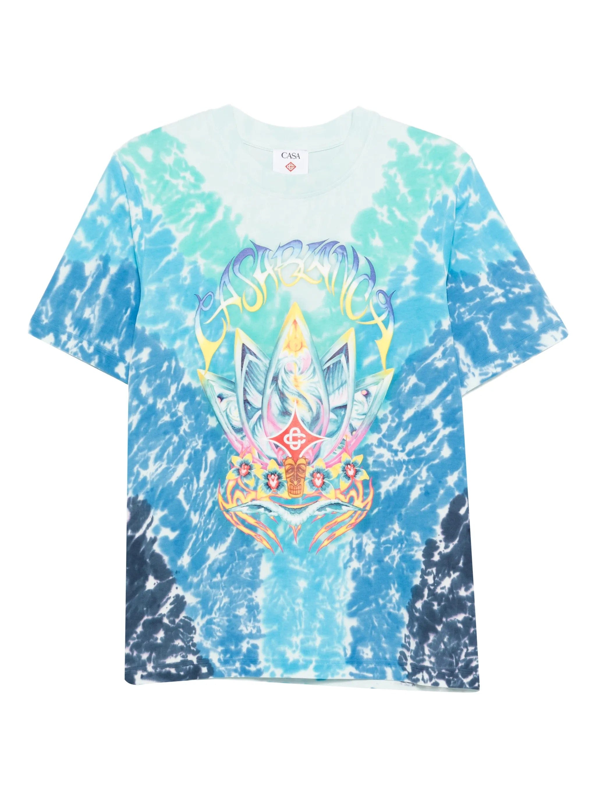 Casablanca Surf Lotus tie - dye T - shirt
