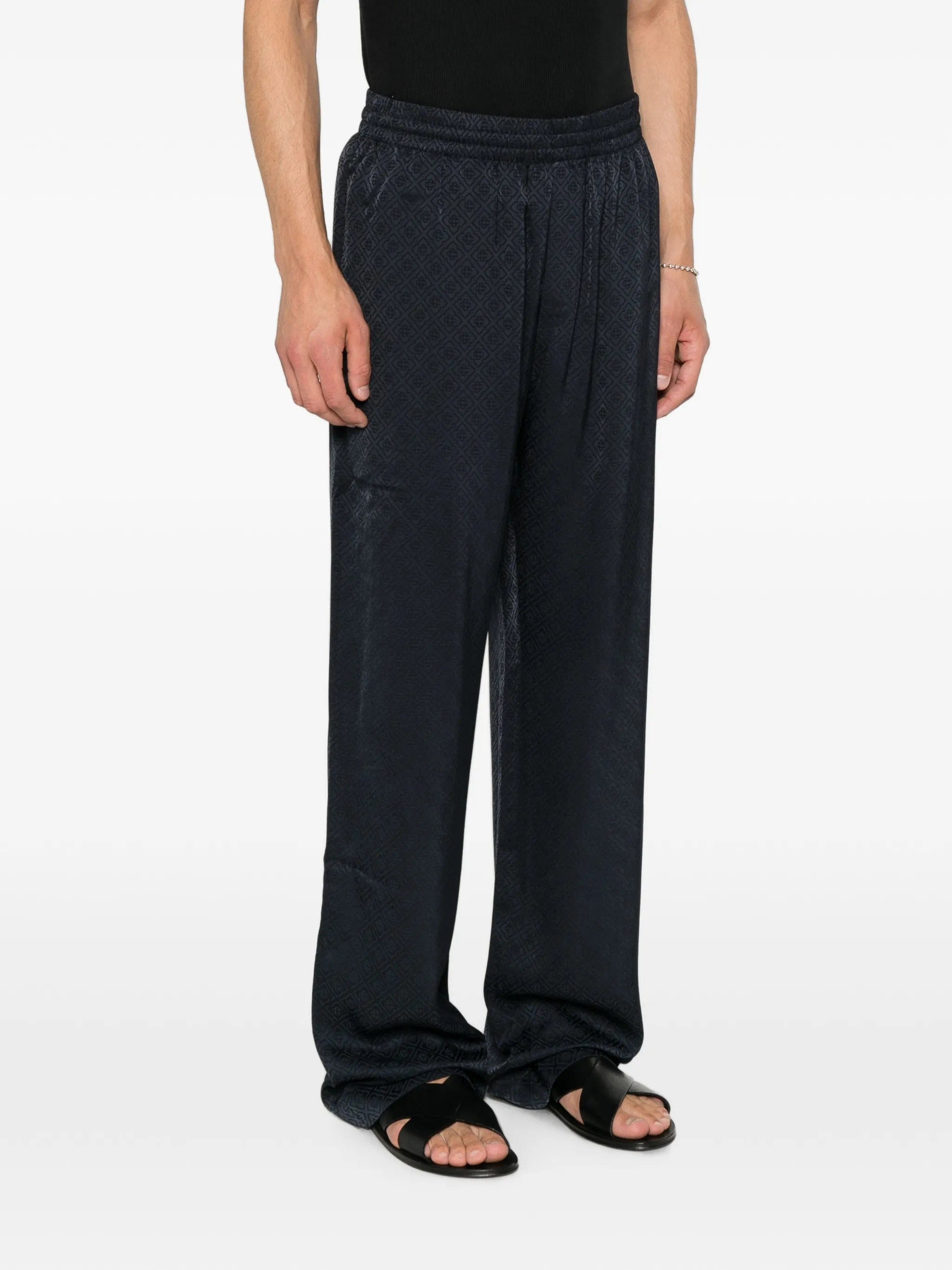 Casablanca monogram - jacquard trousers