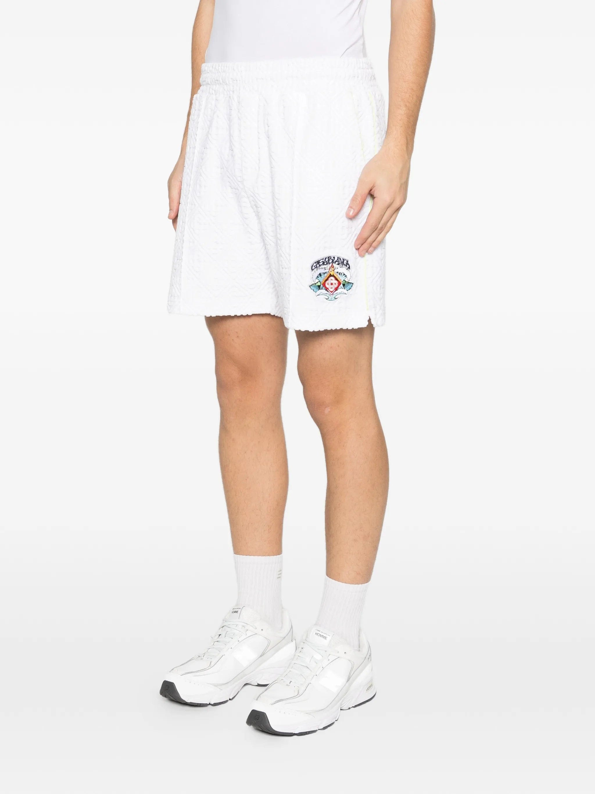 Casablanca towelling monogram shorts