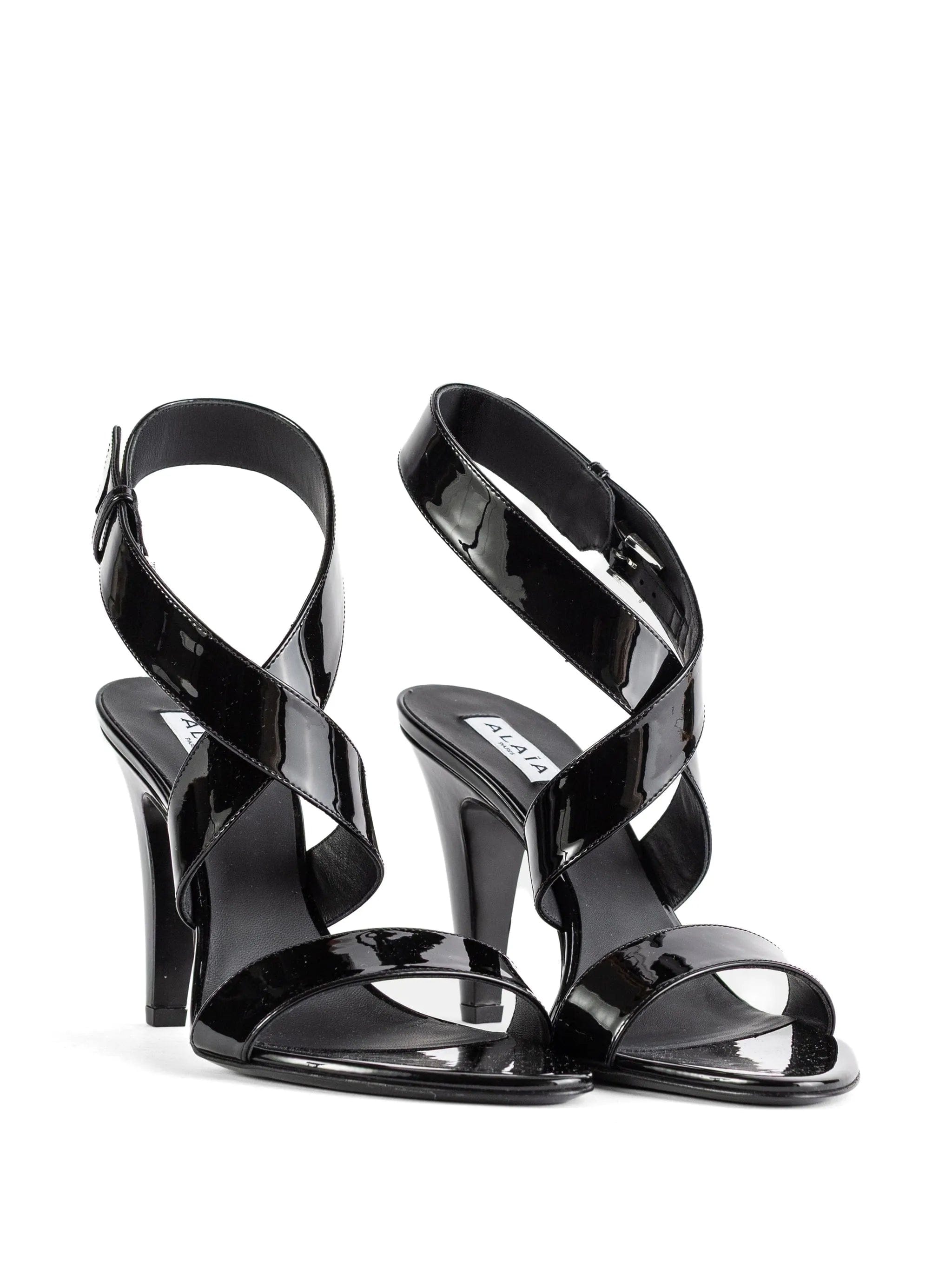 Alaïa patent - leather heeled sandals
