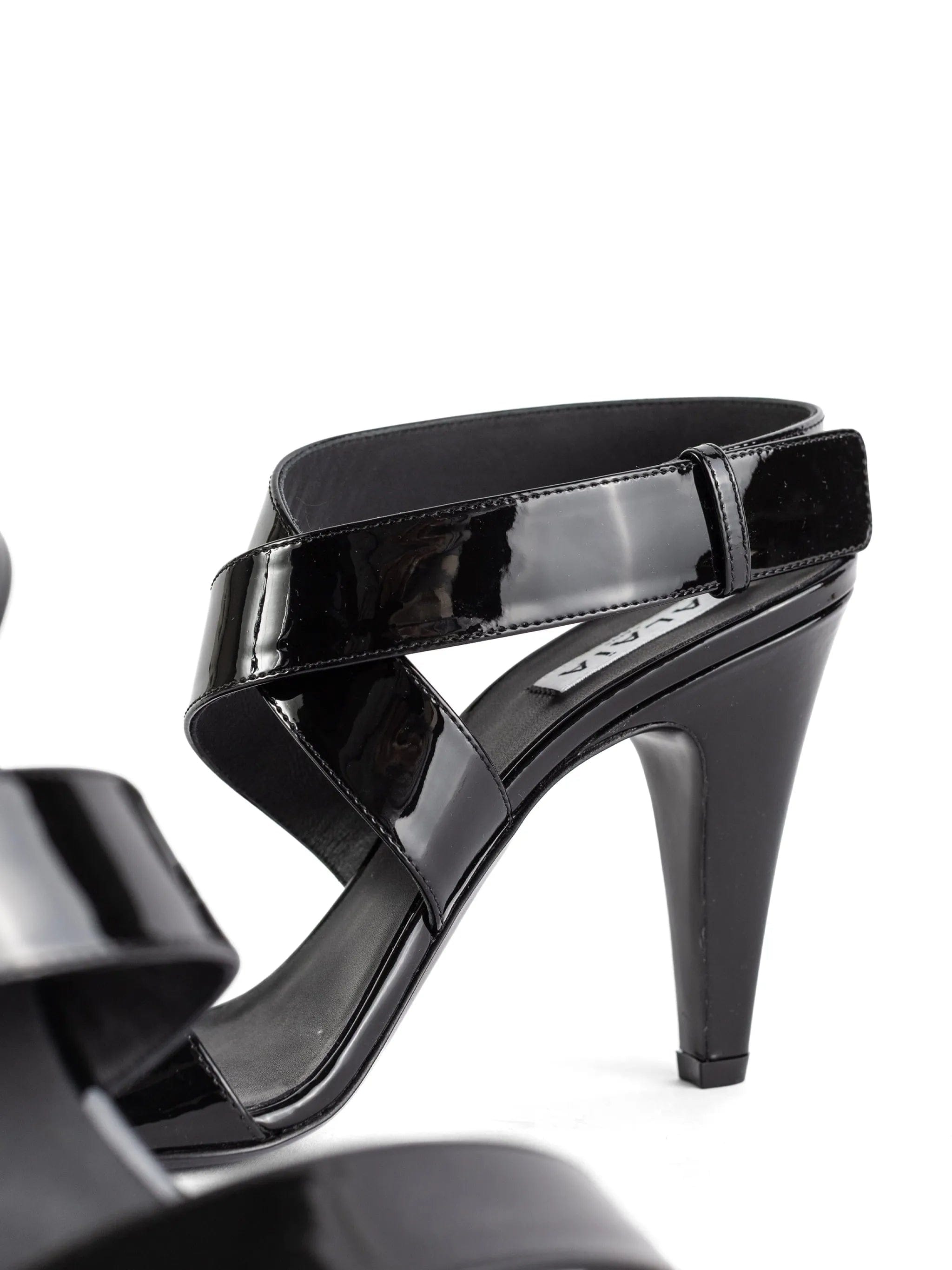 Alaïa patent - leather heeled sandals